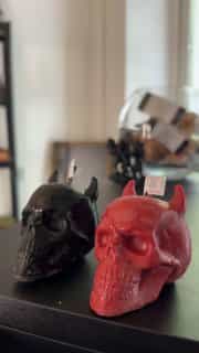 Свічка «Череп із рогами», фото 1